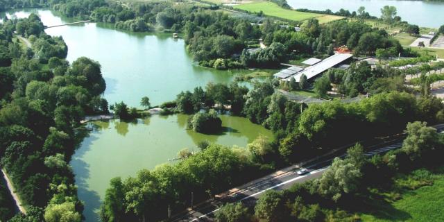 Vue du ciel - Parc des Oiseaux et réserve départementale