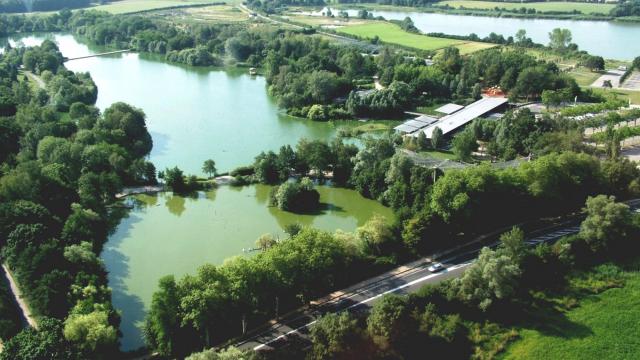 Vue du ciel - Parc des Oiseaux et réserve départementale