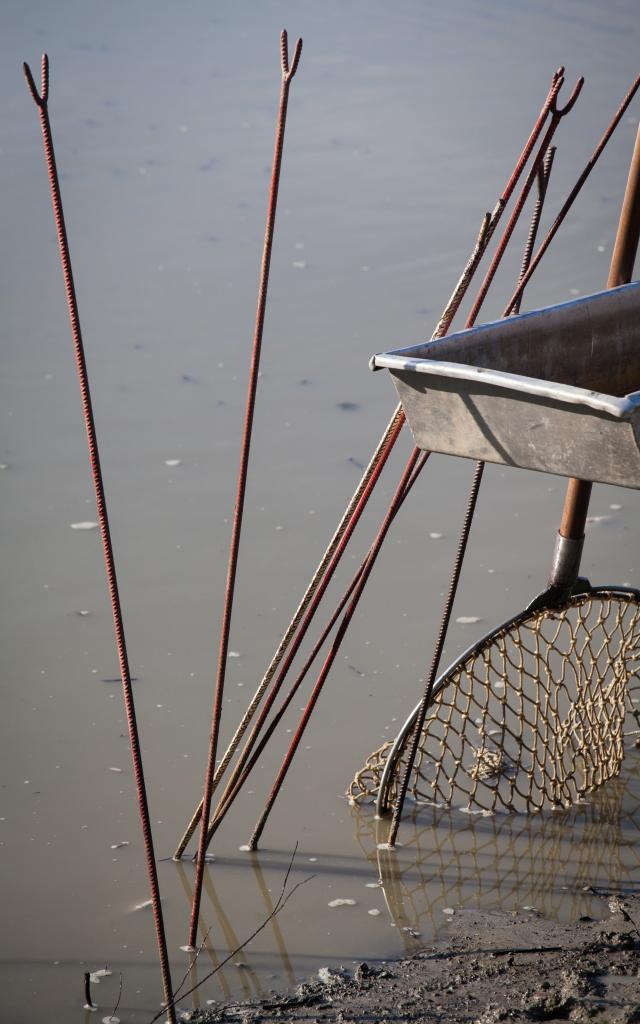 Materiel de peche d'etang de la Dombes