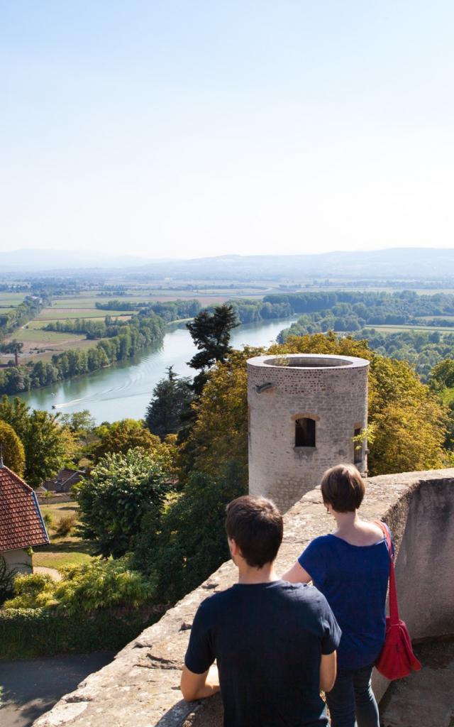 Vue depuis Le Donjon du Château Fort à Trévoux