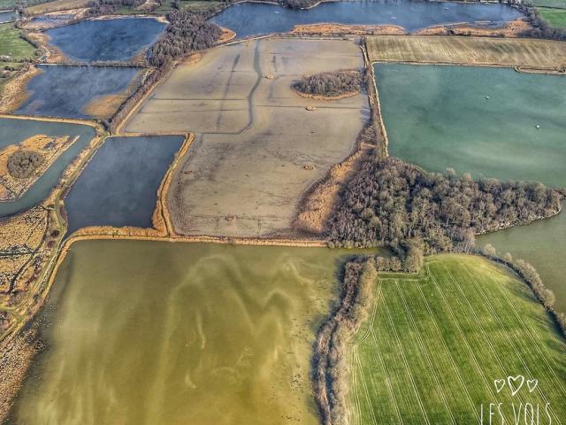 La Dombes vue du ciel