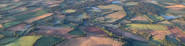 La Dombes vue du ciel